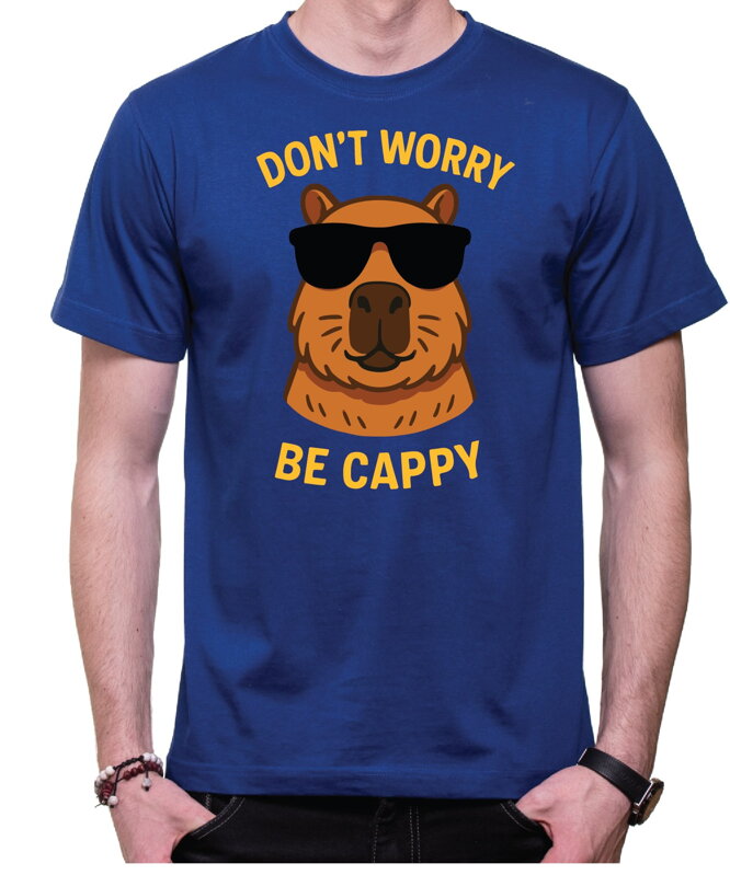 Tričko s Kapybarou - Don't worry be Cappy Tričko s Kapybarou - Don't worry be Cappy